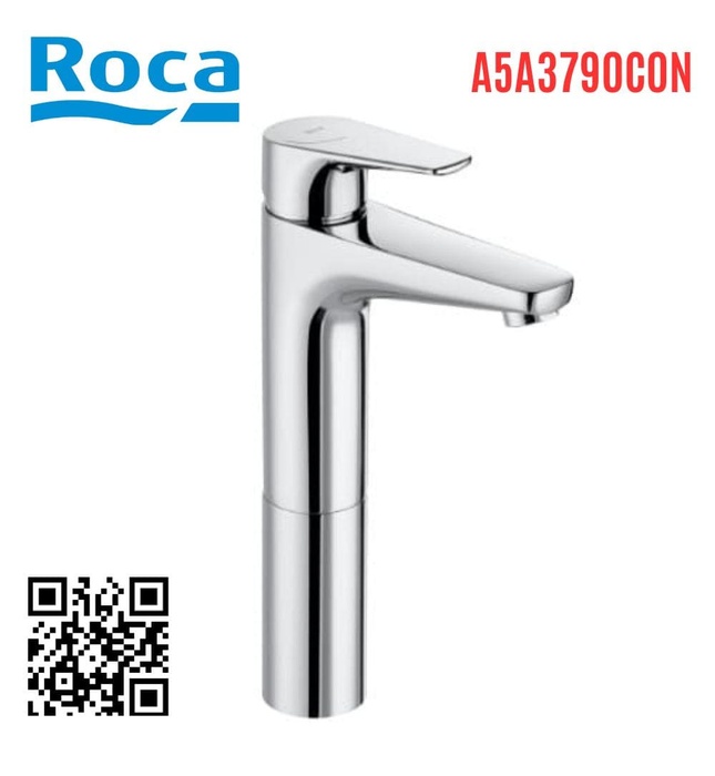 Vòi Chậu Rửa Mặt Nóng Lạnh Cổ Cao Roca Atlas A5A3790C0N