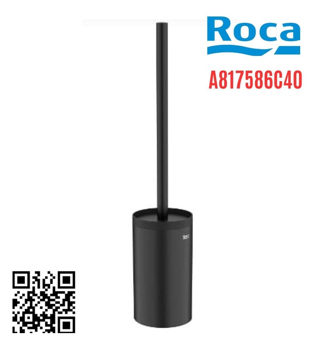 Chổi cọ bồn cầu màu đen kiểu đặt sàn Roca Tempo A817586C40
