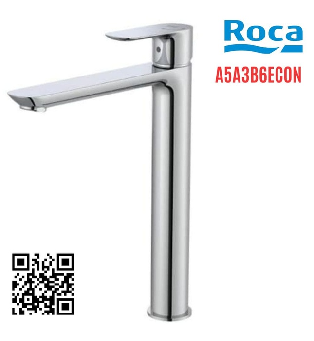 Vòi Chậu Rửa Mặt Nóng Lạnh Thân Cao Roca Cala A5A3B6EC0N