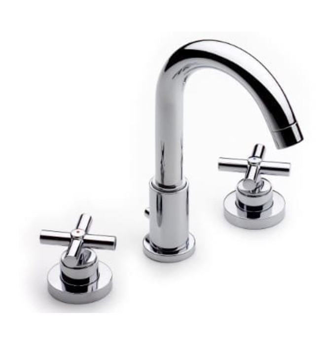 Vòi Chậu Rửa Mặt Nóng Lạnh Thân Cao 3 Lỗ Roca loft Z5A4443C0N