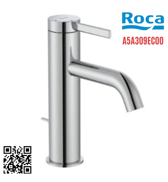 Vòi Chậu Rửa Mặt Nóng Lạnh Roca Ona A5A309EC00