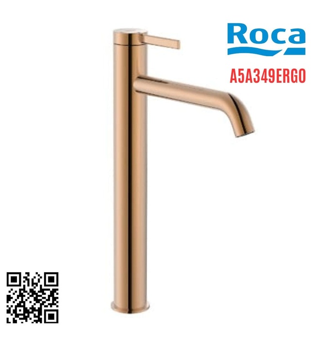 Vòi Chậu Rửa Mặt Nóng Lạnh Thân Cao Roca Ona A5A349ERG0