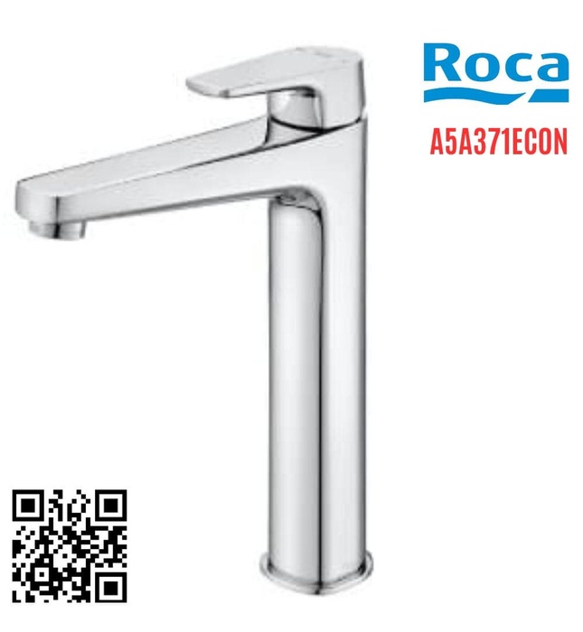 Vòi Chậu Rửa Mặt Nóng Lạnh Thân Cao Roca Vela A5A371EC0N