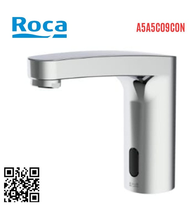 Vòi chậu rửa mặt lạnh cảm ứng Roca A5A5C09C0N(dùng pin) 