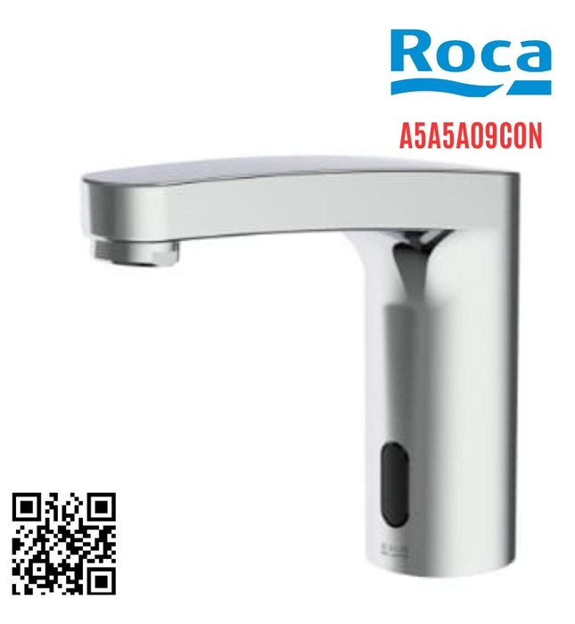 Vòi chậu rửa mặt nóng lạnh cảm ứng Roca L70-E A5A5A09C0N(dùng Pin) 