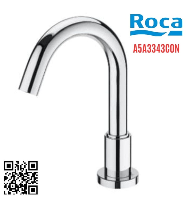 Vòi chậu rửa mặt nóng lạnh cảm ứng Roca Loft A5A3343C0N (dùng điện)