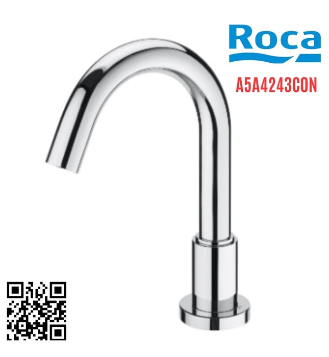 Vòi chậu rửa mặt lạnh cảm ứng Roca Loft A5A4243C0N(dùng pin) 