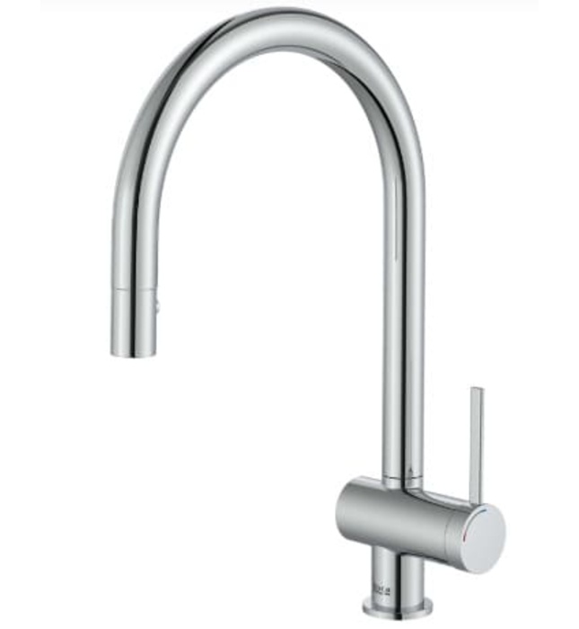 Vòi rửa bát nóng lạnh dây rút Roca Ona A5A811FC0N