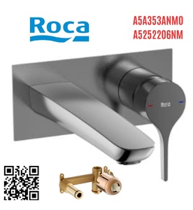 Vòi chậu rửa mặt nóng lạnh âm tường Roca Atlas A5A353ANM0 A5252206NM