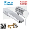 Vòi chậu rửa mặt nóng lạnh âm tường Roca Atlas A5A353AC00 A525220603