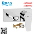 Vòi chậu rửa mặt nóng lạnh âm tường Roca Atlas A5A3590C00 A525220603