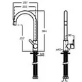 Vòi rửa bát nóng lạnh Roca Mencia A5A7409CN0