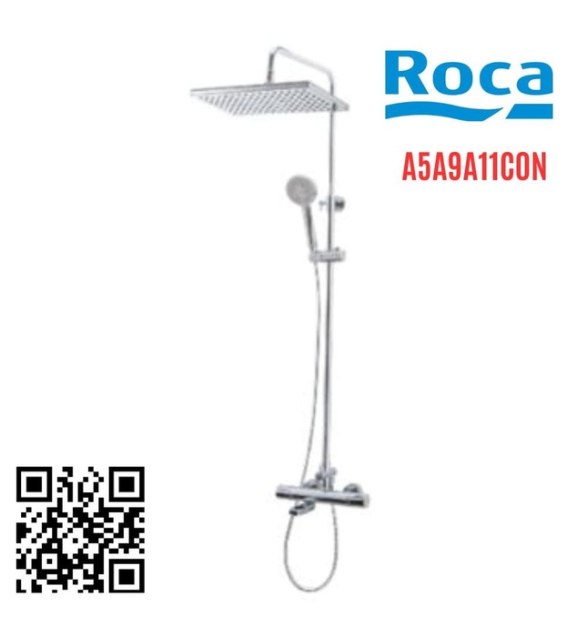  Bộ sen tắm cây Nhiệt độ Roca Even-T A5A9A11C0N