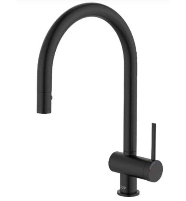 Vòi rửa bát nóng lạnh dây rút Roca Ona A5A811FNBN