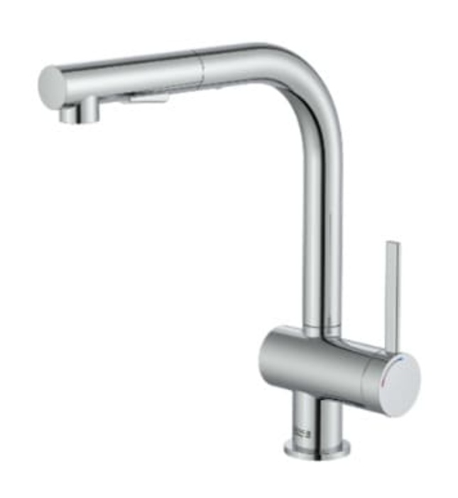 Vòi rửa bát nóng lạnh dây rút Roca Ona A5A851FC0N