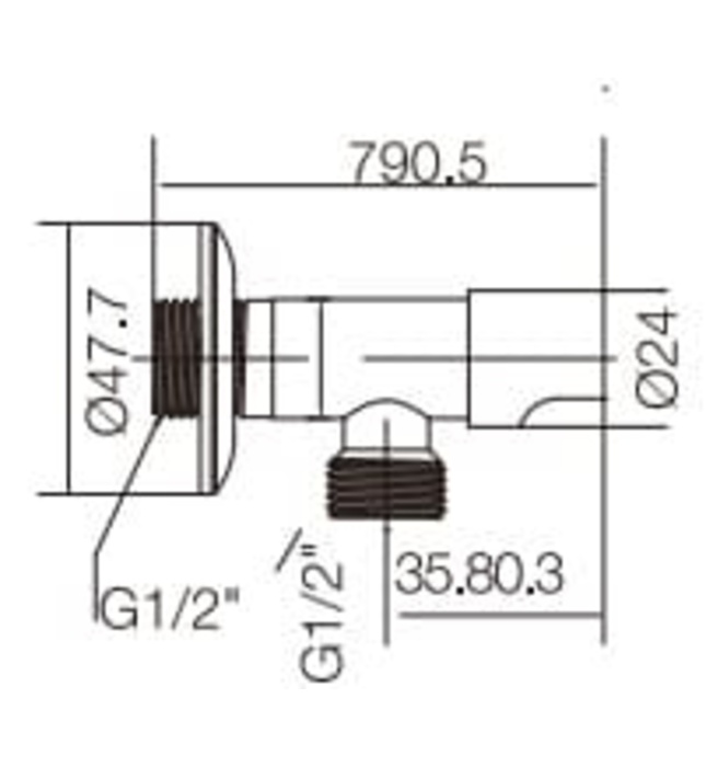 Van khóa nước Roca Z525159700