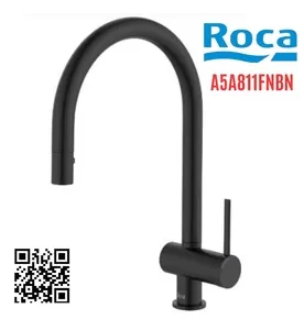 Vòi rửa bát nóng lạnh dây rút Roca Ona A5A811FNBN