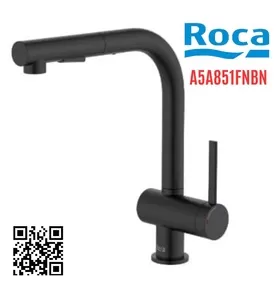 Vòi rửa bát nóng lạnh dây rút Roca Ona A5A851FNBN