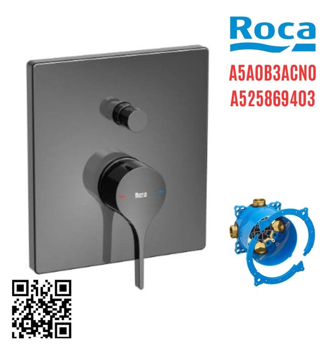 Bộ trộn sen tắm âm tường Roca Insignia A5A0B3ACN0 A525869403