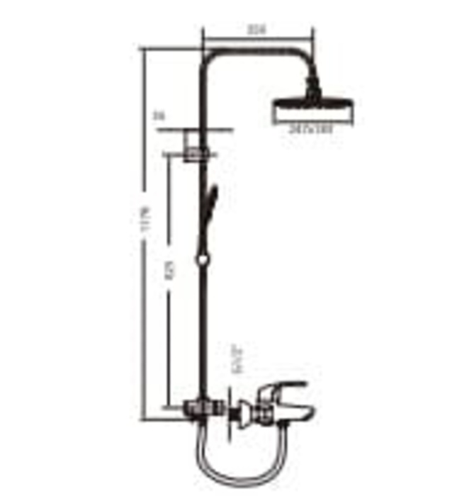  Bộ sen tắm cây Roca Monodin - N Z5A2707C0N
