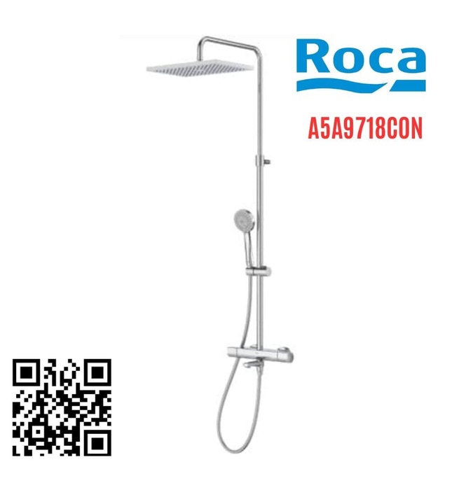  Bộ sen tắm cây Nhiệt độ Roca Victoria A5A9718C0N