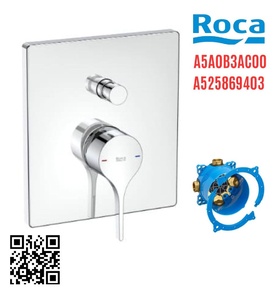 Bộ trộn sen tắm âm tường Roca Insignia A5A0B3AC00 A525869403