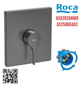 Bộ trộn sen tắm âm tường Roca Insignia A5A2B3ANM0 A525869403 