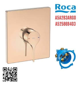 Bộ trộn sen tắm âm tường Roca Insignia A5A2B3ARG0 A525869403 