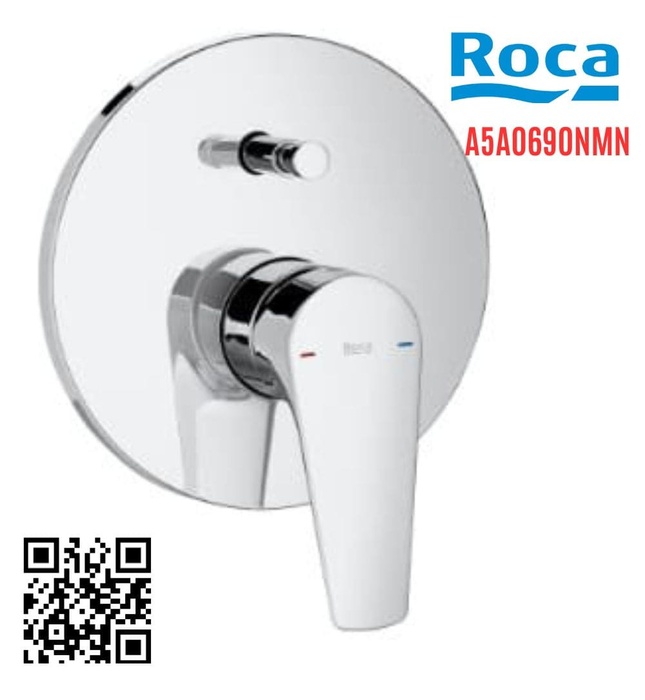 Mặt nạ bộ trộn âm tường Roca Atlas A5A0690NMN