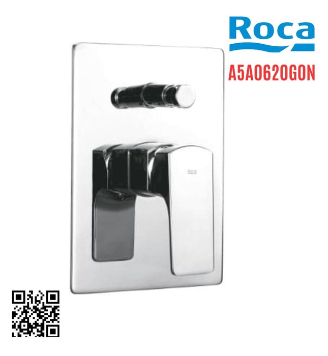 Bộ trộn sen tắm âm tường Roca Escuadra A5A0620G0N