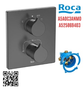 Bộ trộn sen tắm âm tường Roca Insignia A5A0C3ANM0 A525869403 