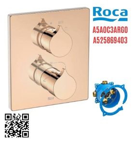 Bộ trộn sen tắm âm tường Roca Insignia A5A0C3ARG0 A525869403 