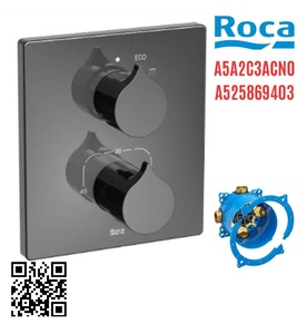 Bộ trộn sen tắm âm tường Roca Insignia A5A2C3ACN0 A525869403 
