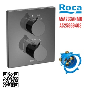 Bộ trộn sen tắm âm tường Roca Insignia A5A2C3ANM0 A525869403 