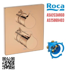 Bộ trộn sen tắm âm tường Roca Insignia A5A2C3ARG0 A525869403  