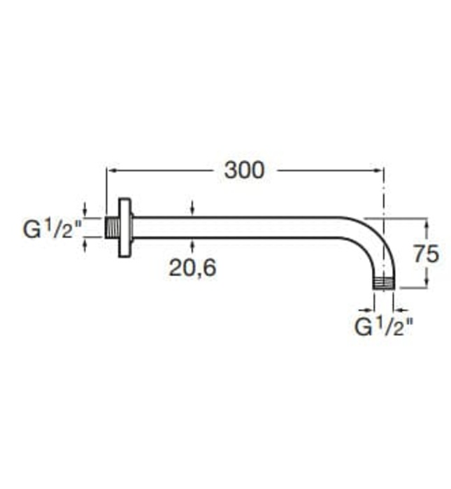 Tay sen gắn tường Raindream Roca A5B0150C00