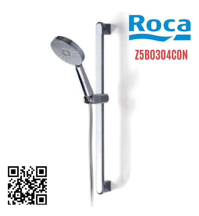 Bộ thanh trượt dây bát sen tắm Roca Mirage Z5B0304C0N