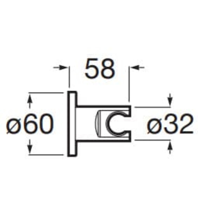 Cài sen tắm gắn tường Roca Wall A5B1350NB0