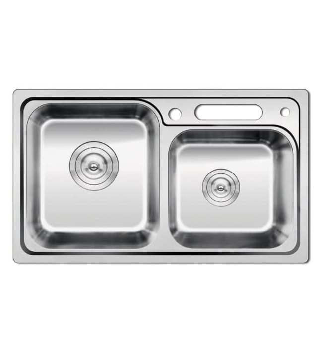 Chậu rửa bát 2 hố lệch Roca Z87N120810