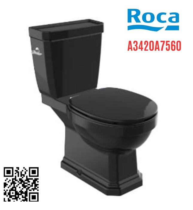 Bồn cầu 2 Khối nắp rơi êm Roca Carmen A3420A7560