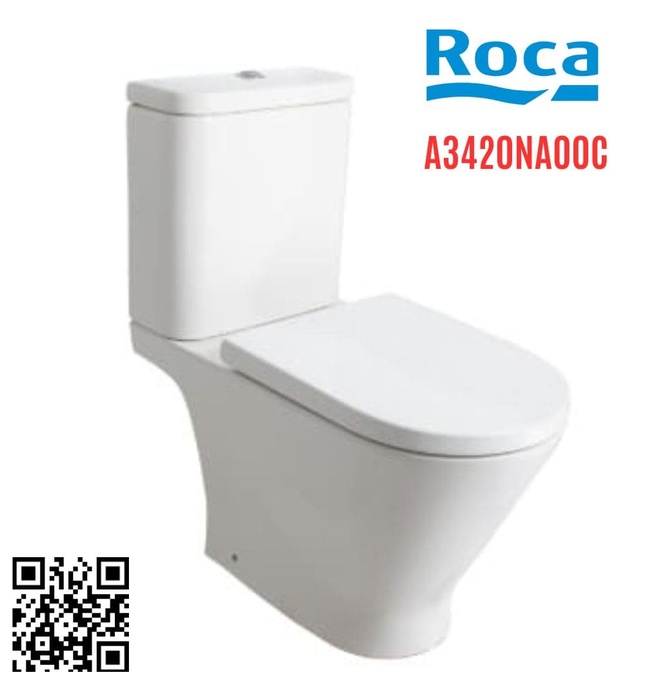 Bồn cầu 2 Khối nắp rơi êm Roca The Gap A3420NA00C