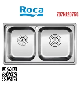 Chậu rửa bát 2 hố lệch Roca Z87N120760