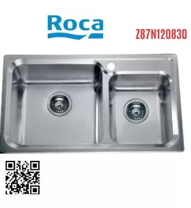 Chậu rửa bát 2 hố Roca Z87N120830