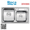 Chậu rửa bát 2 hố lệch Roca Z87N120810