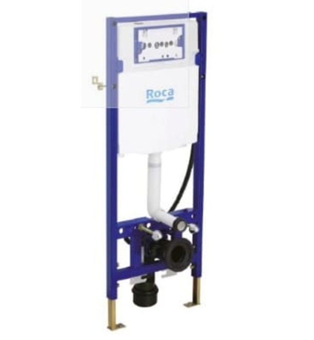 Két nước âm tường kèm khung Roca Duplo A8900780CE