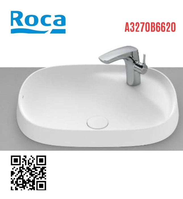 Chậu lavabo nửa âm bàn Beyond Roca A3270B6620