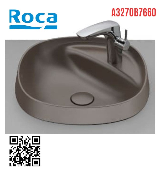 Chậu lavabo nửa âm bàn Beyond Roca A3270B7660