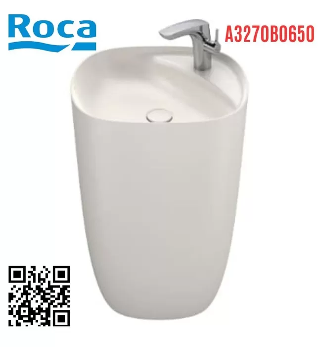 Chậu Lavabo Liền Chân Đặt Sàn Roca Beyond A3270B0650