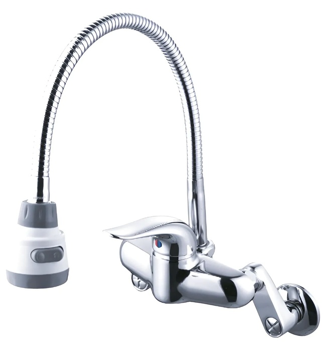 Vòi rửa bát nóng lạnh gắn tường Mirolin MK553