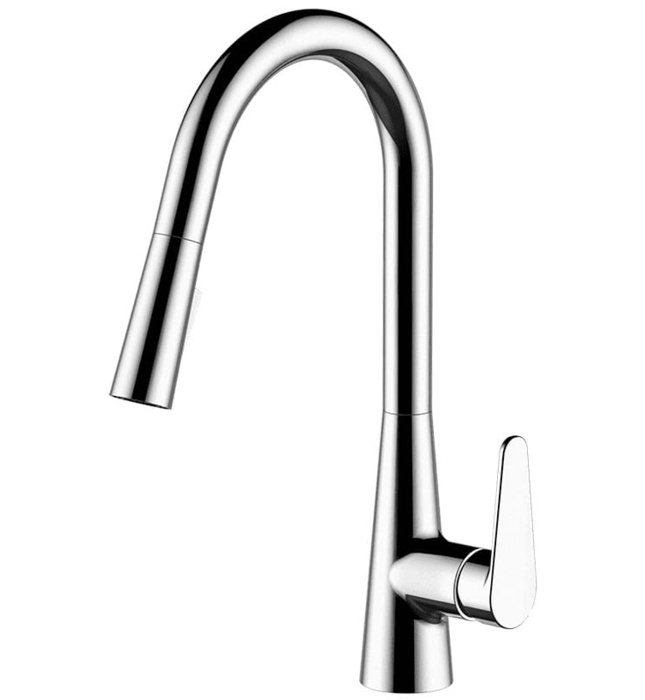 Vòi rửa bát nóng lạnh dây rút Mirolin MK605